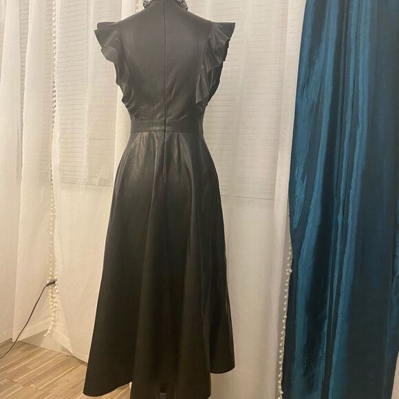 Zara faux leather midi dress, S - Picture 7 of 10